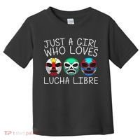 Funny Lucha Libre Gift For Mexican Wrestling Mask Toddler T-Shirt thumb 0
