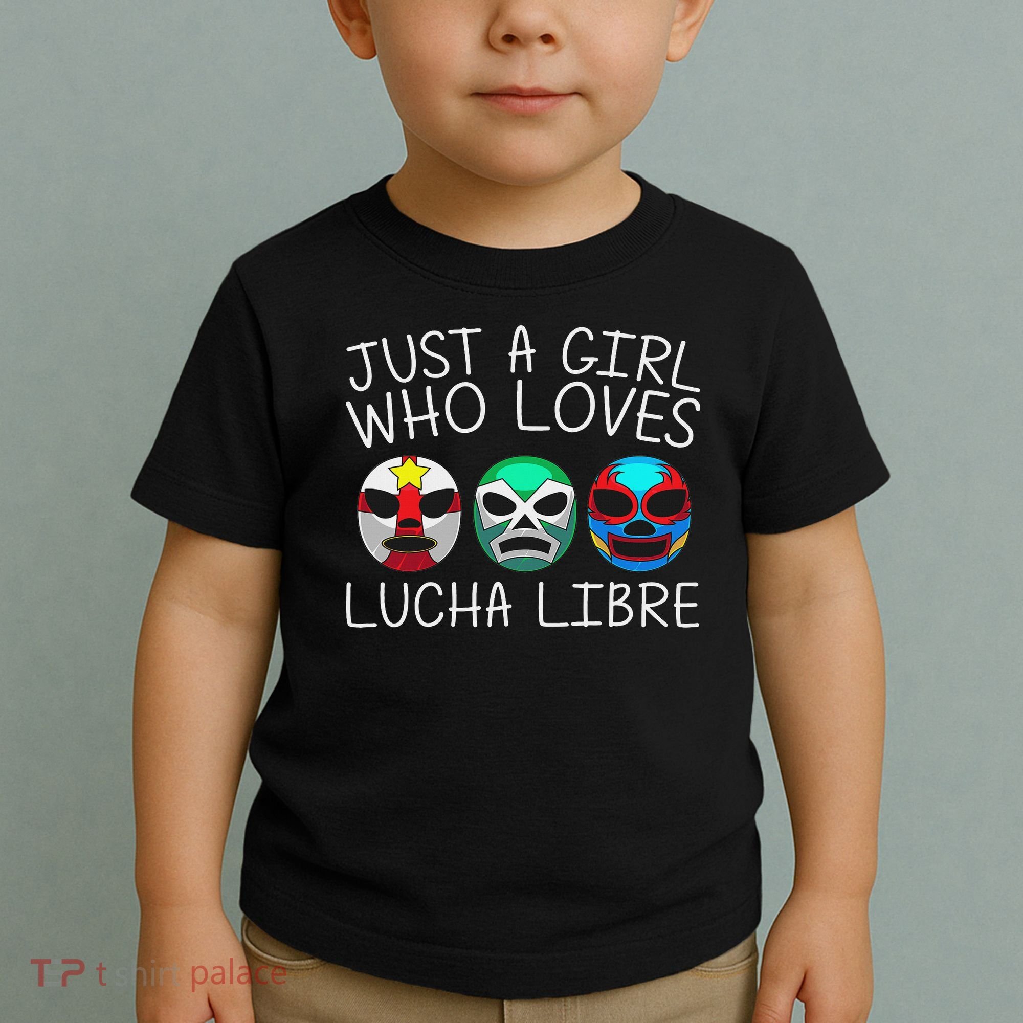 Funny Lucha Libre Gift For Mexican Wrestling Mask Toddler T-Shirt