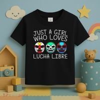 Funny Lucha Libre Gift For Mexican Wrestling Mask Toddler T-Shirt thumb 3