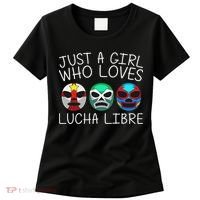 Funny Lucha Libre Gift For Mexican Wrestling Mask Women's T-Shirt thumb 0