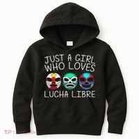 Funny Lucha Libre Gift For Mexican Wrestling Mask Kids Hoodie thumb 0