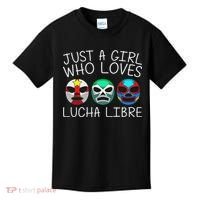 Funny Lucha Libre Gift For Mexican Wrestling Mask Kids T-Shirt thumb 0