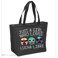 Funny Lucha Libre Gift For Mexican Wrestling Mask Tote Bag thumb 2