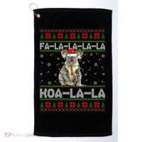 Fa La La Koa La La Koala Xmas Ugly Santa Koala Christmas Great Gift Golf Towel thumb 0