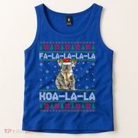 Fa La La Koa La La Koala Xmas Ugly Santa Koala Christmas Great Gift Tank Top thumb 2