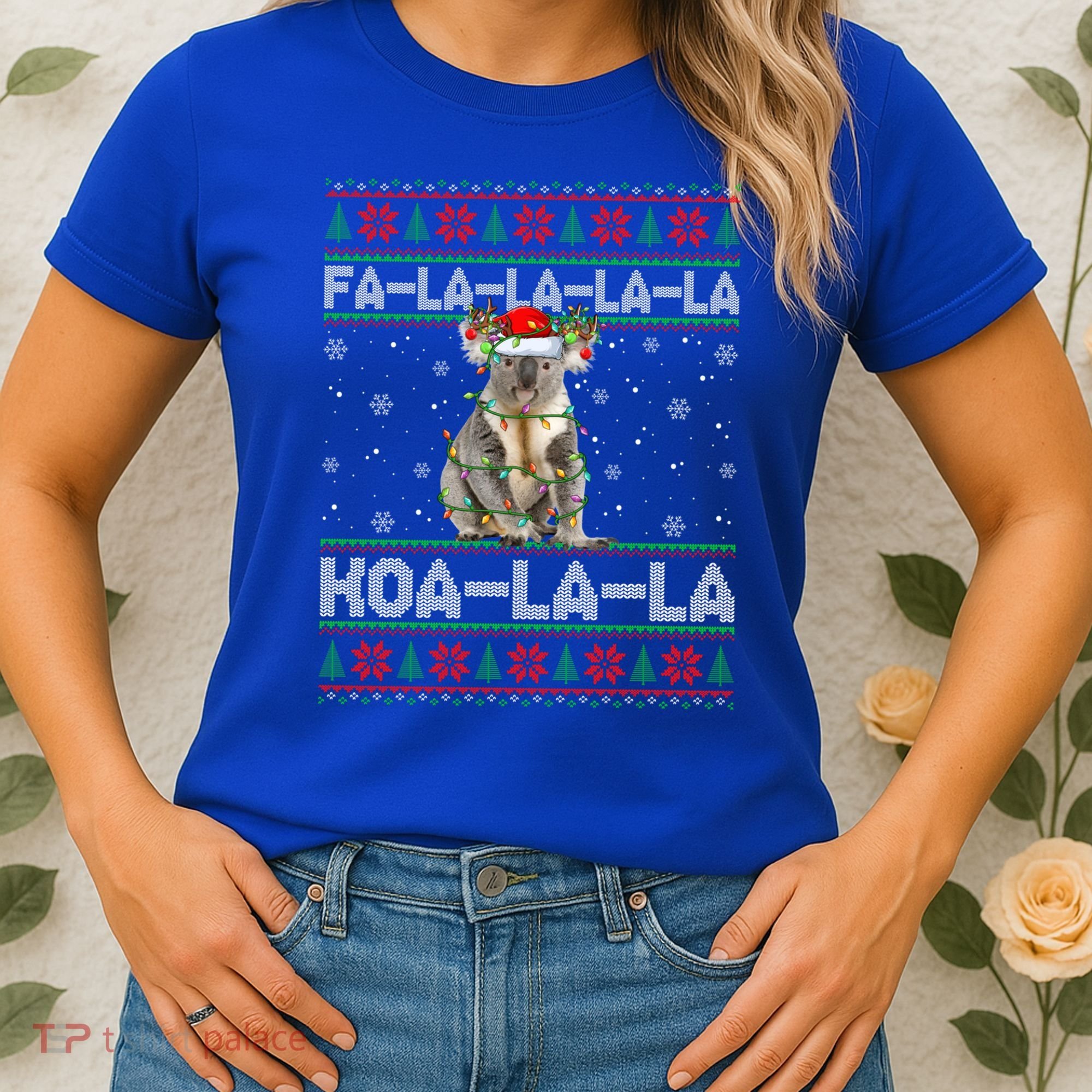 Fa La La Koa La La Koala Xmas Ugly Santa Koala Christmas Great Gift Women's T-Shirt