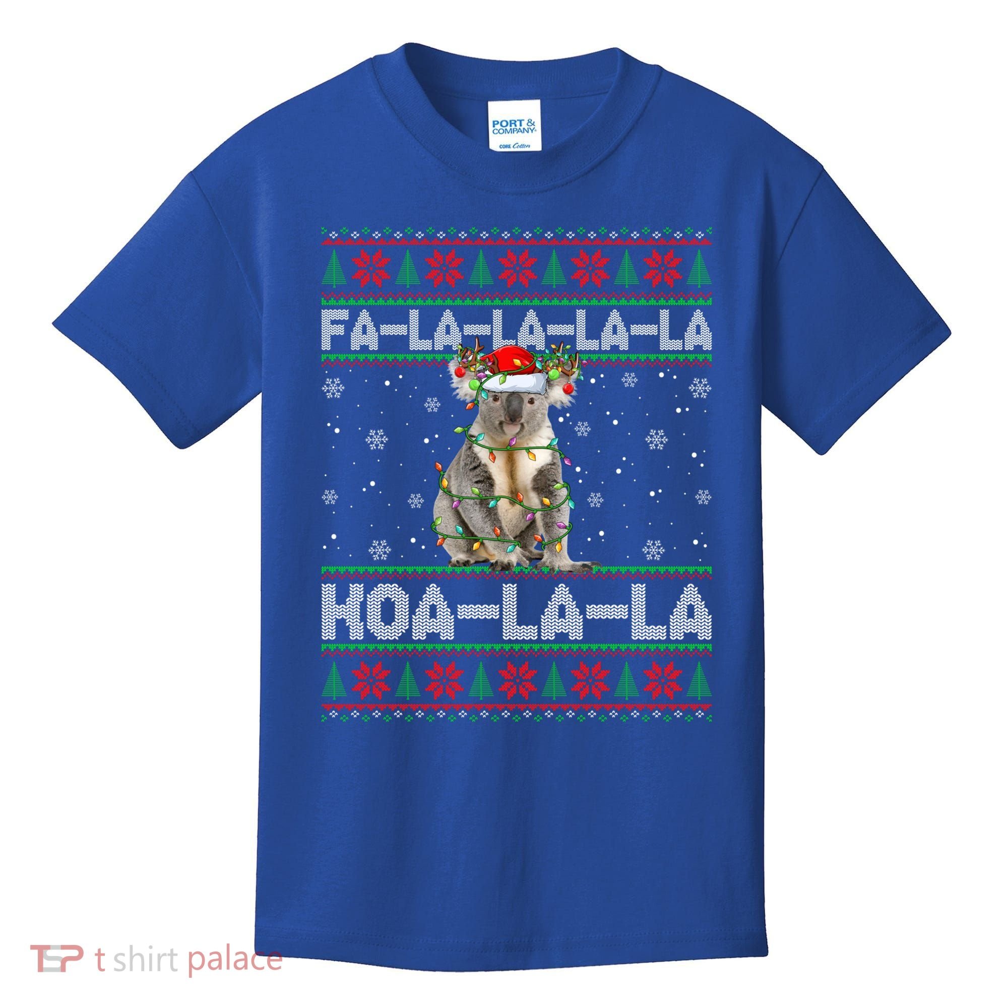 Fa La La Koa La La Koala Xmas Ugly Santa Koala Christmas Great Gift Kids T-Shirt