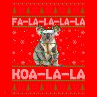 Fa La La Koa La La Koala Xmas Ugly Santa Koala Christmas Great Gift Santa Hat thumb 1