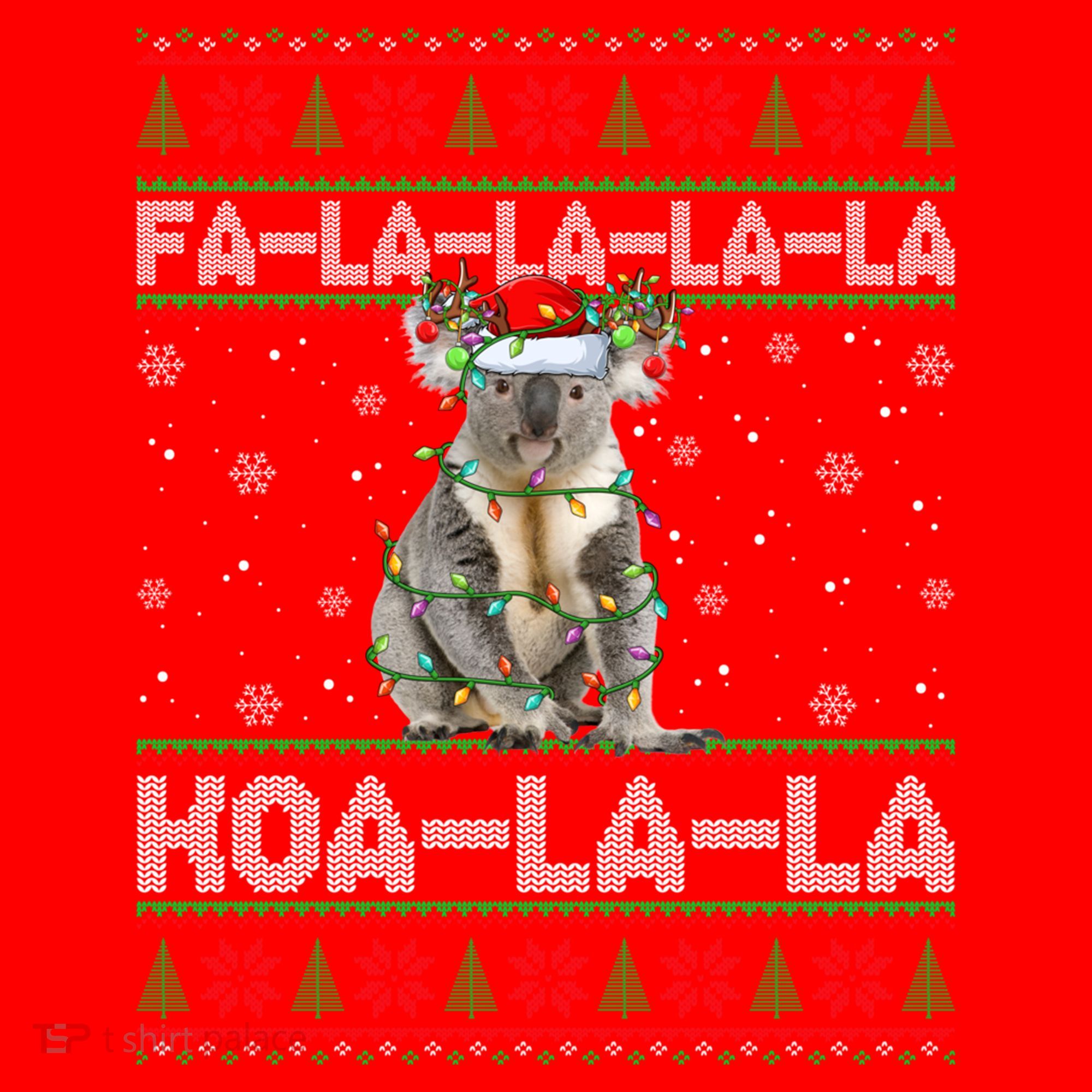 Fa La La Koa La La Koala Xmas Ugly Santa Koala Christmas Great Gift Santa Hat