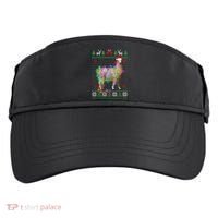 Funny Llama Lights Tangled Ugly Sweater Christmas Animals Adult Drive Performance Visor thumb 0