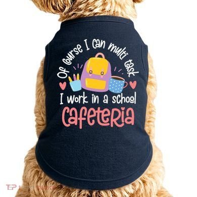 Funny Lunch Lady Appreciation Design Doggie Tank