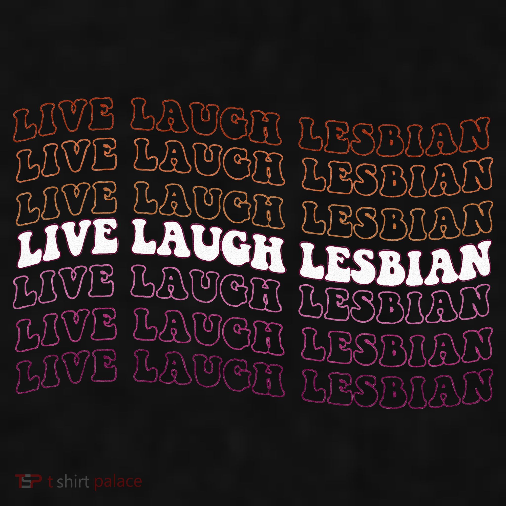 funny Live Laugh Lesbian Pride LGBTQ Family Ladies PosiCharge Tri-Blend Wicking Tank