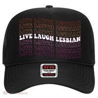 funny Live Laugh Lesbian Pride LGBTQ Family Hat thumb 0