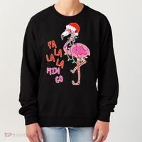 Fa La La La Min Go Flamingo Christmas Women's Sweatshirt thumb 0