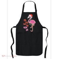 Fa La La La Min Go Flamingo Christmas Apron thumb 0