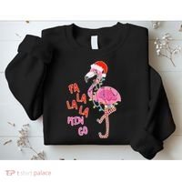 Fa La La La Min Go Flamingo Christmas Sweatshirt thumb 2