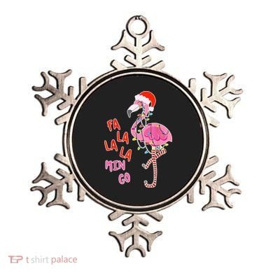 Fa La La La Min Go Flamingo Christmas Ornament