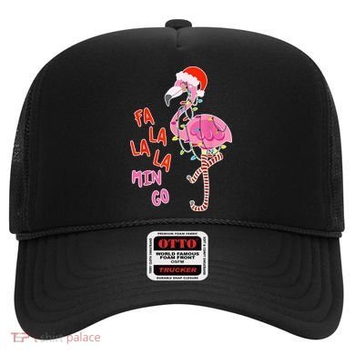 Fa La La La Min Go Flamingo Christmas Hat