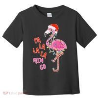 Fa La La La Min Go Flamingo Christmas Toddler T-Shirt thumb 0