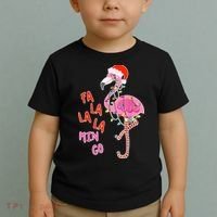 Fa La La La Min Go Flamingo Christmas Toddler T-Shirt thumb 2