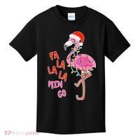 Fa La La La Min Go Flamingo Christmas Kids T-Shirt thumb 0