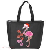 Fa La La La Min Go Flamingo Christmas Tote Bag thumb 0