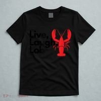 Funny Live Laugh Lob Lobster Lover Fisherman Seafood Maine T-Shirt thumb 5