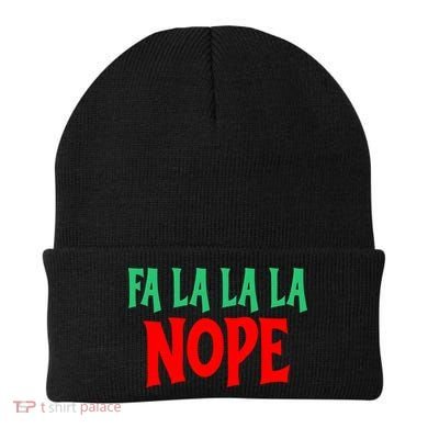 Fa La La La Nope Beanie