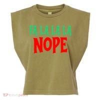Fa La La La Nope Garment-Dyed Women's Muscle Tee thumb 0