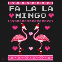 Fa la la Mingo Cute Pink Flamingo Santa Hat Merry Christmas Bucket Hat thumb 4