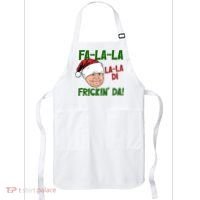 Fa La La La La Di Frickin Da Funny Christmas Apron thumb 0