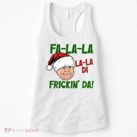 Fa La La La La Di Frickin Da Funny Christmas Women's Tank Top thumb 0