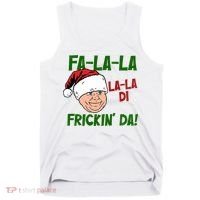 Fa La La La La Di Frickin Da Funny Christmas Tank Top thumb 0