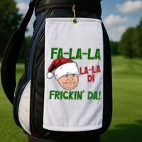 Fa La La La La Di Frickin Da Funny Christmas Golf Towel thumb 2