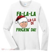Fa La La La La Di Frickin Da Funny Christmas Women's Long Sleeve Shirt thumb 0