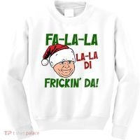 Fa La La La La Di Frickin Da Funny Christmas Kids Sweatshirt thumb 0