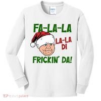 Fa La La La La Di Frickin Da Funny Christmas Kids Long Sleeve Shirt thumb 0