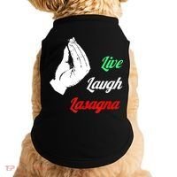 Funny Live Laugh Lasagna Tshirt Funny Lasagna Lovers Doggie Tank thumb 0
