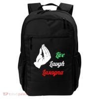 Funny Live Laugh Lasagna Tshirt Funny Lasagna Lovers Backpack thumb 0