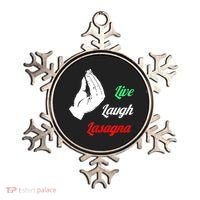 Funny Live Laugh Lasagna Tshirt Funny Lasagna Lovers Ornament thumb 0