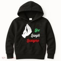 Funny Live Laugh Lasagna Tshirt Funny Lasagna Lovers Kids Hoodie thumb 0
