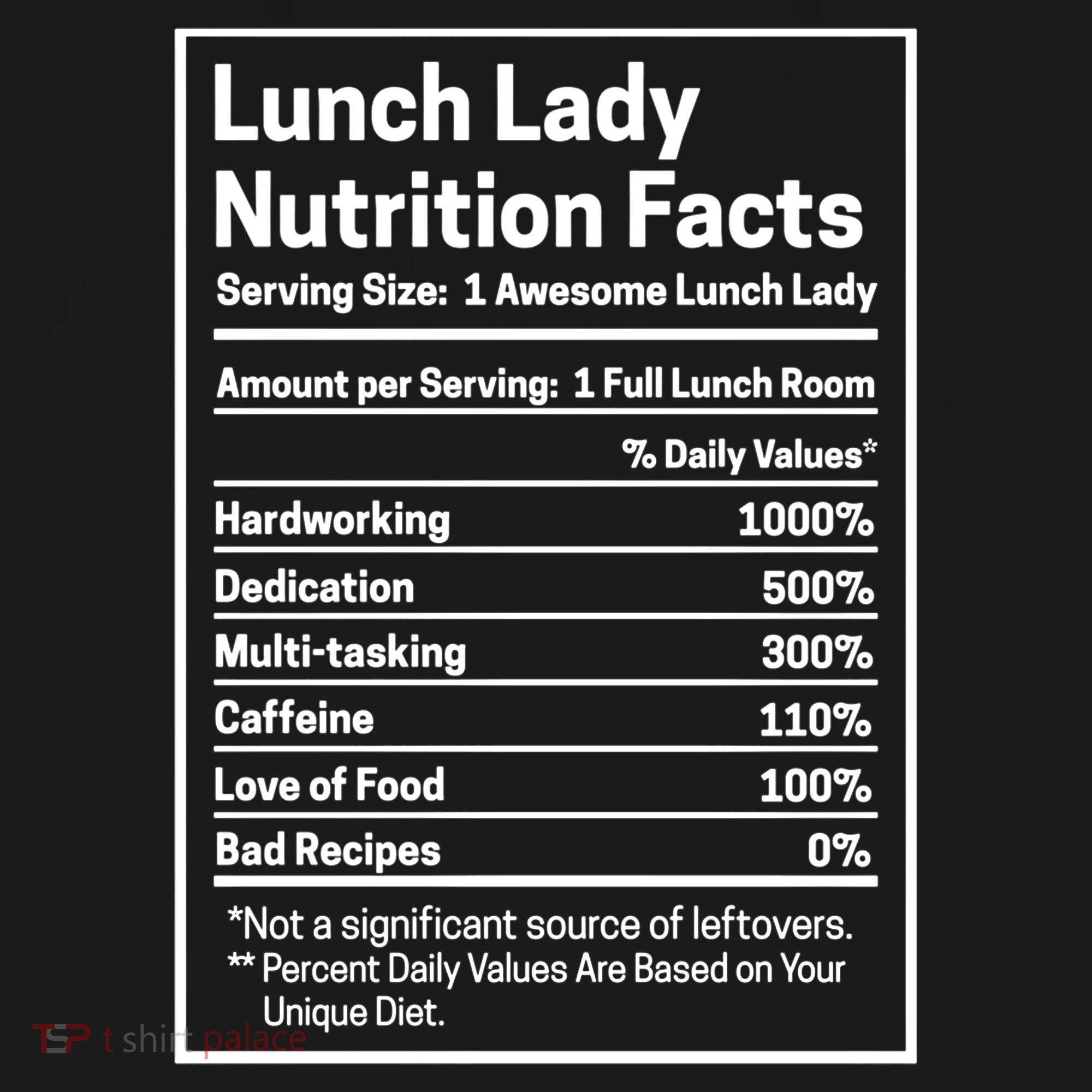 Funny Lunch Lady Nutrition Facts School Cafeteria Cooks Cool Gift Doggie Tank