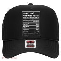 Funny Lunch Lady Nutrition Facts School Cafeteria Cooks Cool Gift Hat thumb 0