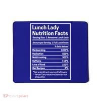 Funny Lunch Lady Nutrition Facts School Cafeteria Cooks Cool Gift Mousepad thumb 0