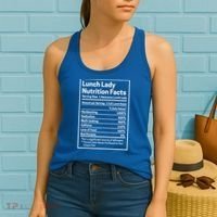 Funny Lunch Lady Nutrition Facts School Cafeteria Cooks Cool Gift Women's Tank Top thumb 2