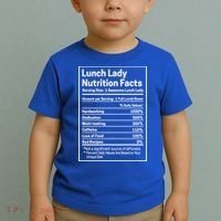 Funny Lunch Lady Nutrition Facts School Cafeteria Cooks Cool Gift Toddler T-Shirt thumb 2