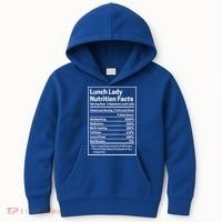 Funny Lunch Lady Nutrition Facts School Cafeteria Cooks Cool Gift Kids Hoodie thumb 0