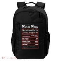 Funny Lunch Lady Nutrition Facts School Cafeteria Cooks Gift Backpack thumb 0