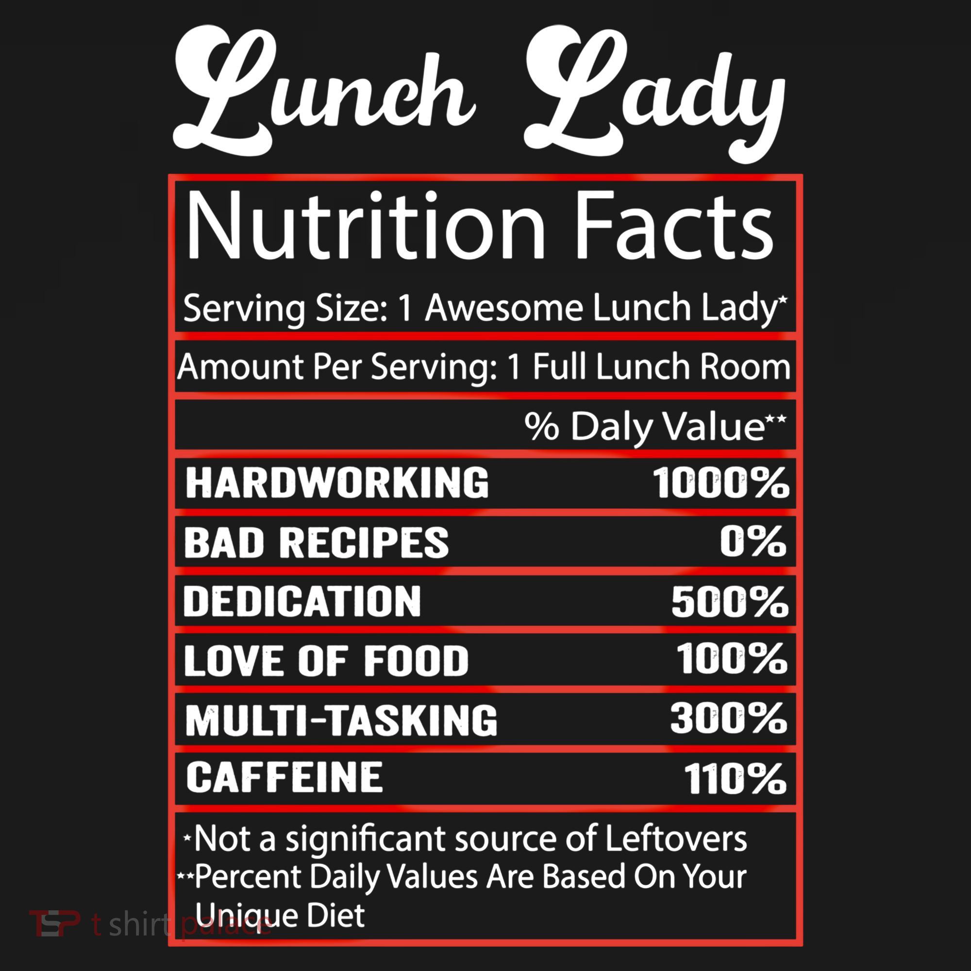 Funny Lunch Lady Nutrition Facts School Cafeteria Cooks Gift Women's Hoodie