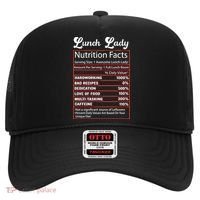 Funny Lunch Lady Nutrition Facts School Cafeteria Cooks Gift Hat thumb 0